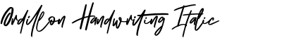Ordillon Handwriting Italic